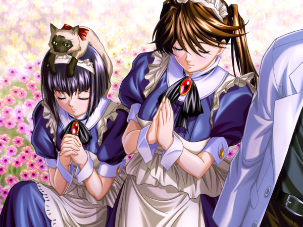 メイドにガーターベルト